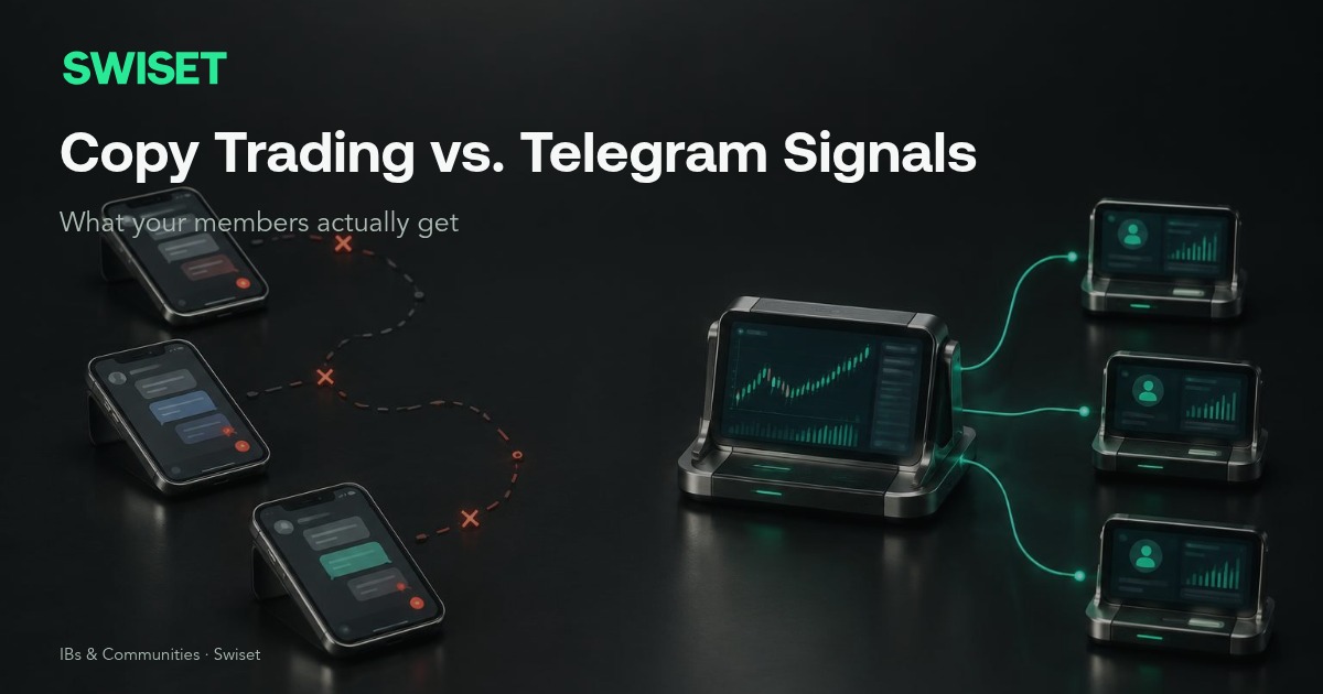 Copy Trading vs. Telegram Signals: What Your Members Actually Get